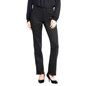 NYDJ Marilyn Lift Tuck Technology Straight Jeans Black 16